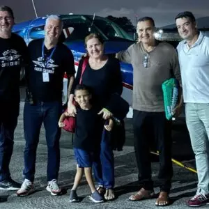 Aeroclube de Santa Catarina resgata família em cidade no RS; grupos arrecadam doações (1)
