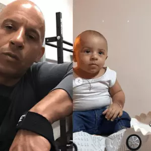 Bebê viraliza por semelhança com o ator Vin Diesel