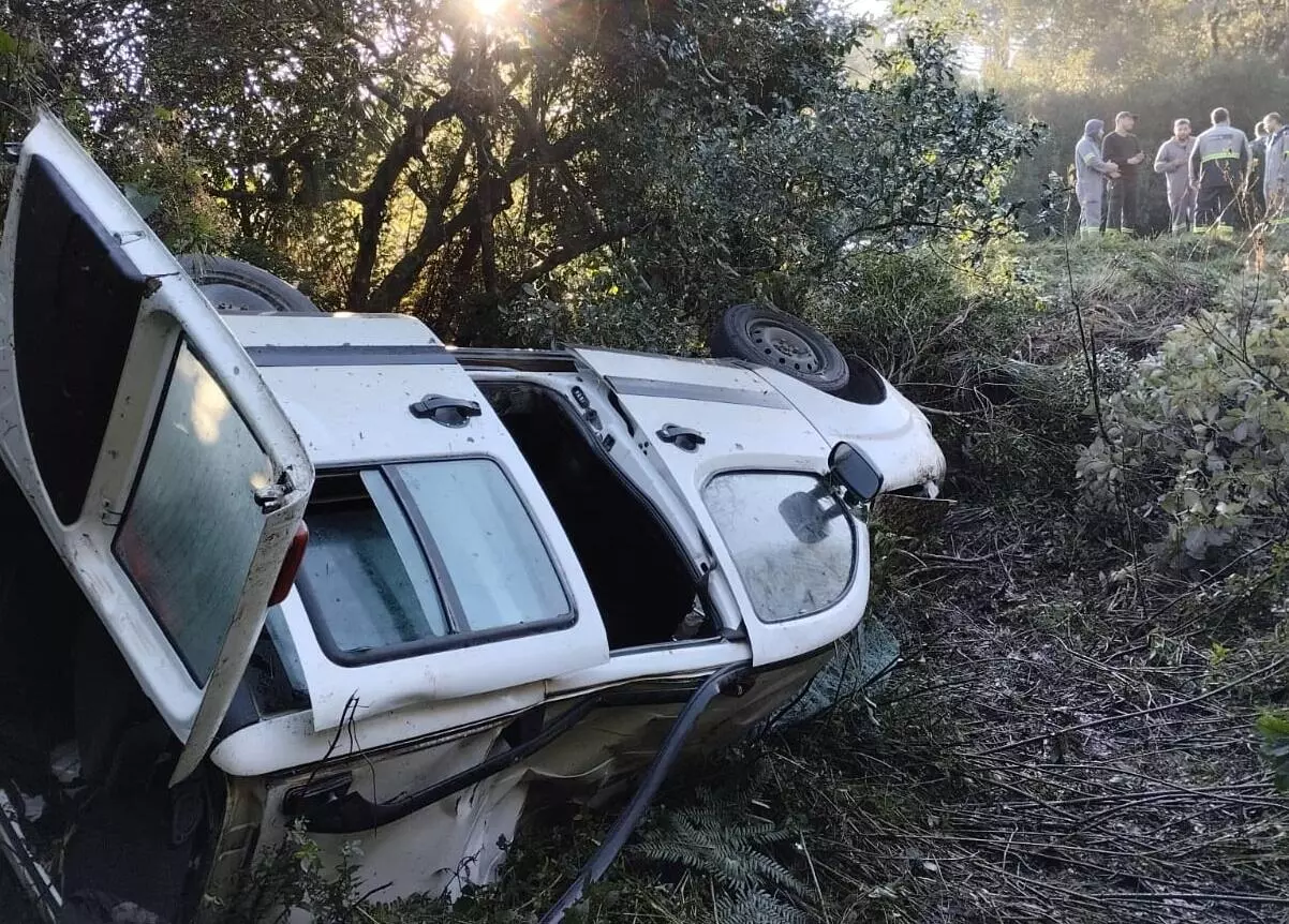 Grave acidente mata uma pessoa e deixa outras quatro feridas em Curitibanos | Foto: Corpo de Bombeiros