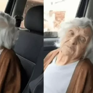 Neto leva avó com demência para ver casa após enchente