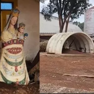 Santa fica intacta em Estrela, cidade destruída pelas enchentes no RS Deus deixa seus sinais