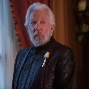 Donald Sutherland como o presidente Show, da franquia 'Jogos Vorazes' | Divulgação
