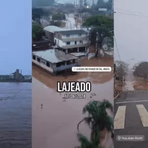Cidade de Lajeado, no Rio Grande do Sul, volta a ser inundada; veja vídeos