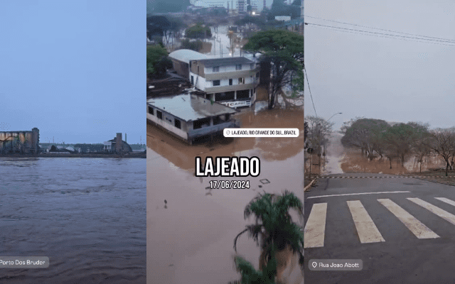 Fotos: @radaelle_rodrigues / Cedido por Palhoça Mil Grau | Prefeitura de Lajeado / Reprodução