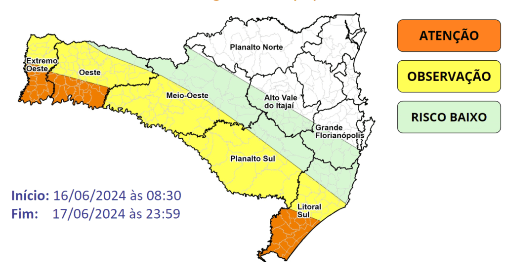 Imagem: Defesa Civil de SC