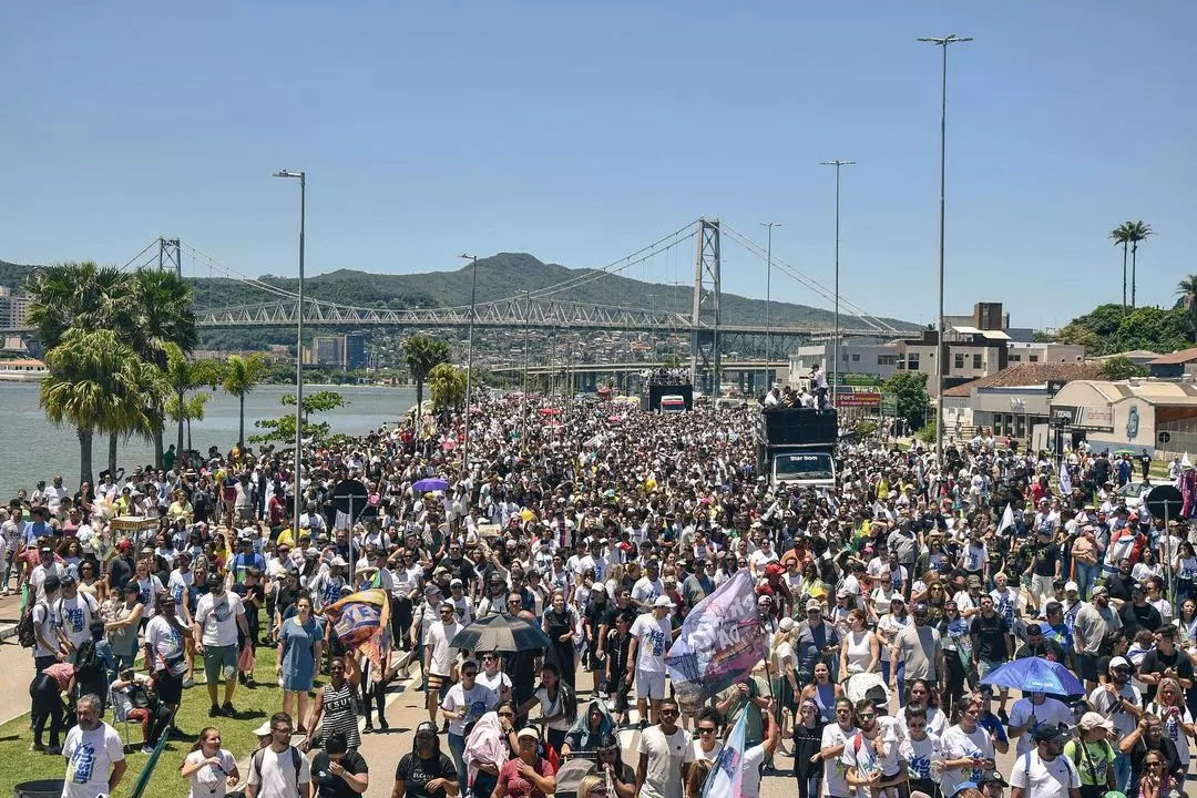 Marcha para Jesus altera trânsito em Florianópolis | Foto: Reprodução/Redes sociais