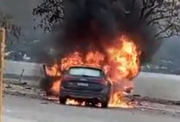 Motorista “totalmente alterado” provoca incêndio e caos na Capital | Foto: Ricardo Pastrana/Reprodução