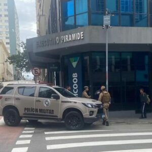 Assalto a banco em Florianópolis termina em tiros | Foto: Guarda Municipal/Reprodução.