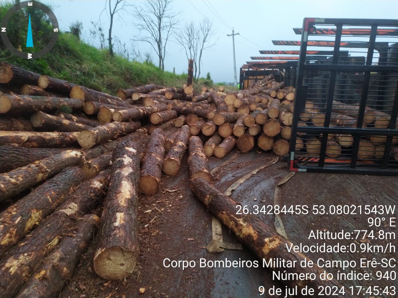 Imagem: Corpo de Bombeiros / Reprodução