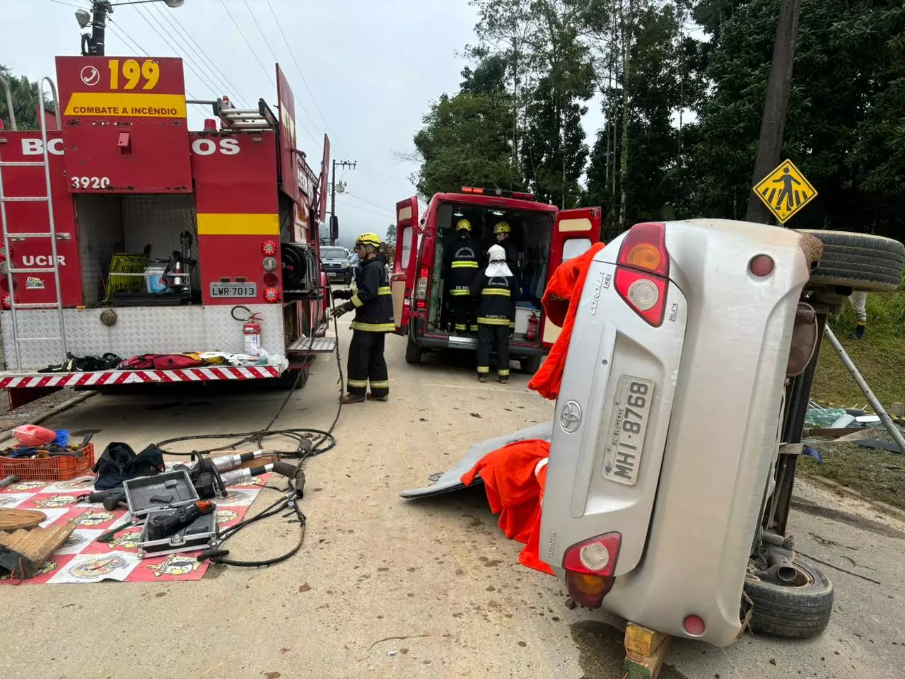 Foto: Corpo de Bombeiros/Divulgação.