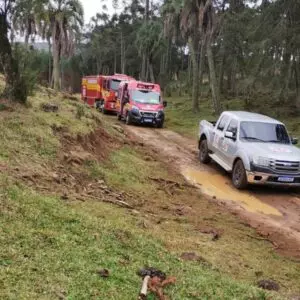 Corpo de idoso é encontrado em açude. | Foto: CBMSC