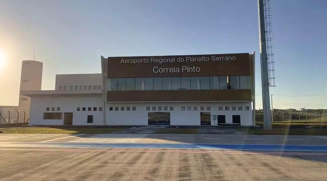 Aeroporto de Correia Pinto. | Foto: Infracea