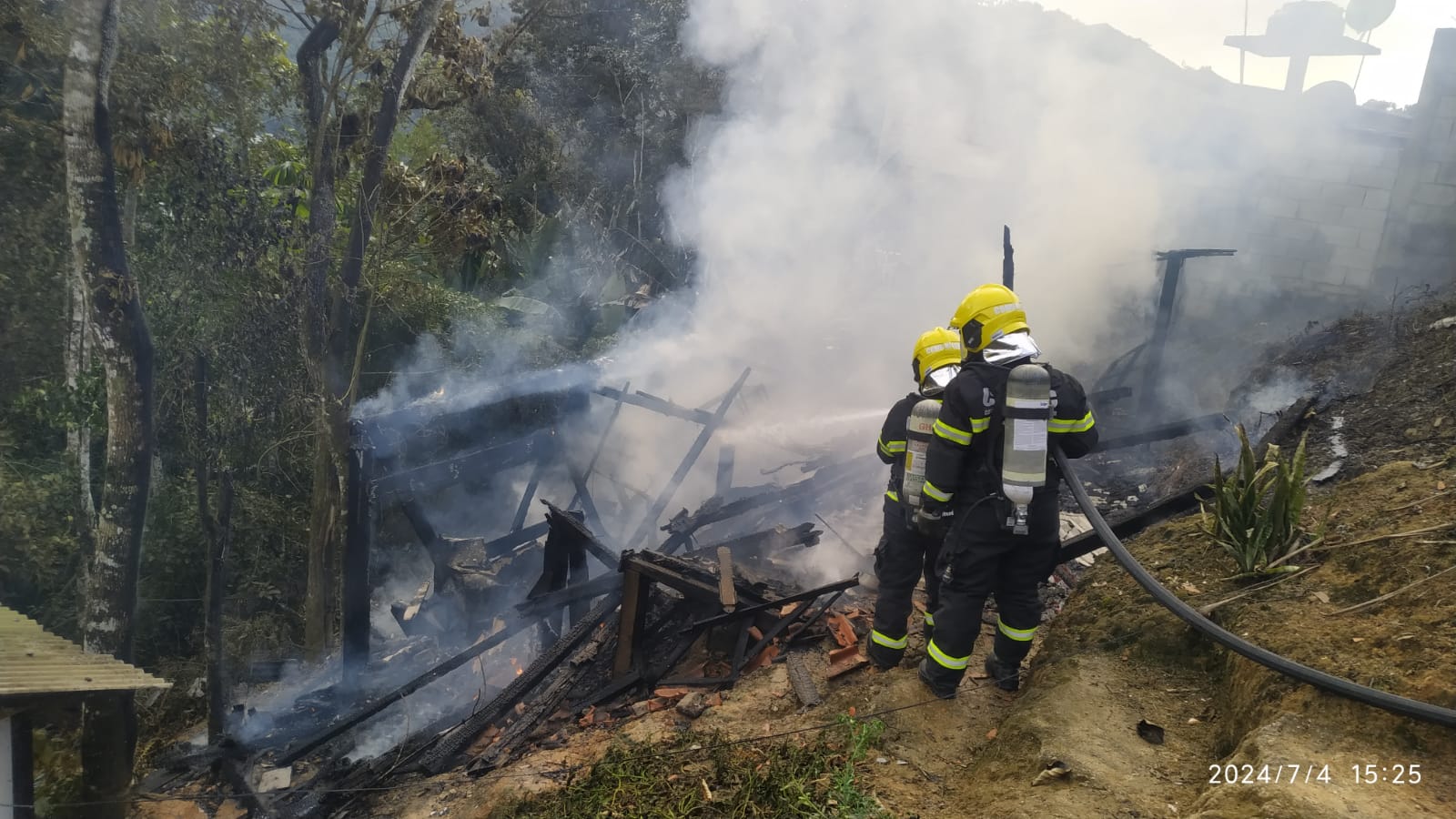 Foto: Corpo de Bombeiros/Divulgação.