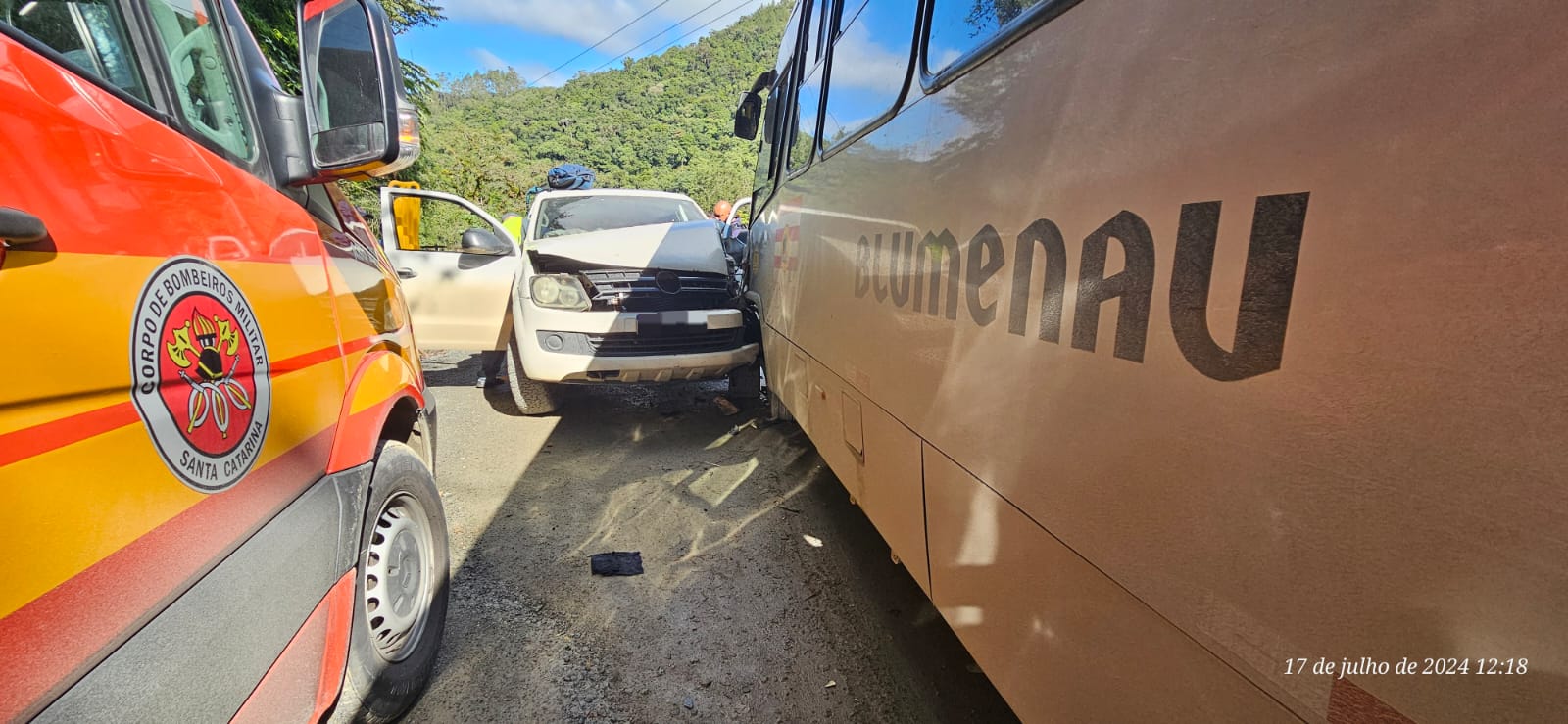 Foto: Corpo de Bombeiros/Divulgação.