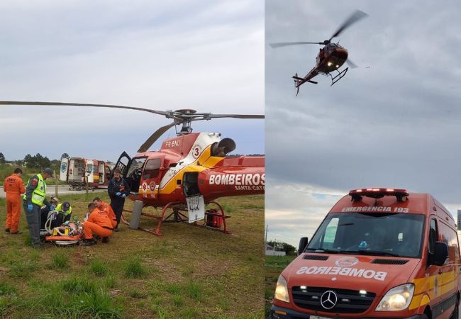 Foto: Corpo de Bombeiros/Divulgação.