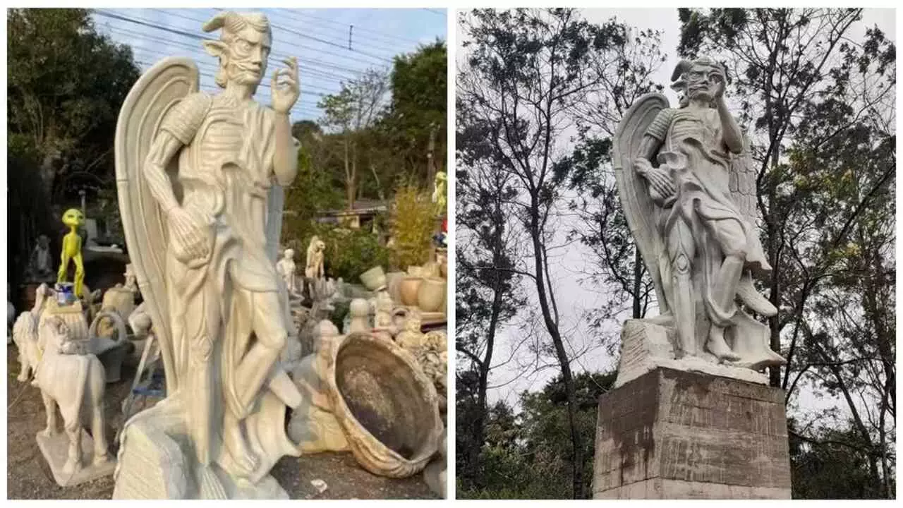 Estátua de Lúcifer foi barrada: entenda a polêmica por trás de santuário no RS | Foto: Reprodução/UOL.