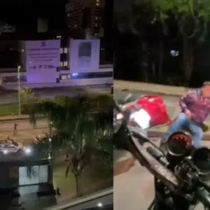 VÍDEO: Gritaria, troca de tiros e um trabalhador baleado em Florianópolis