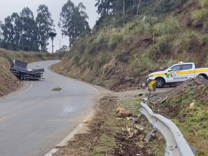 Acidente em São Joaquim. | Foto: PMR