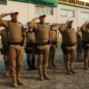 Colegas, entidades e autoridades prestam homenagens ao policial militar morto em SC | Foto: PMRv Florianópolis