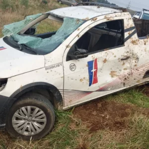 Explosão de dinamite causa acidente na SC-390 e deixa duas pessoas feridas