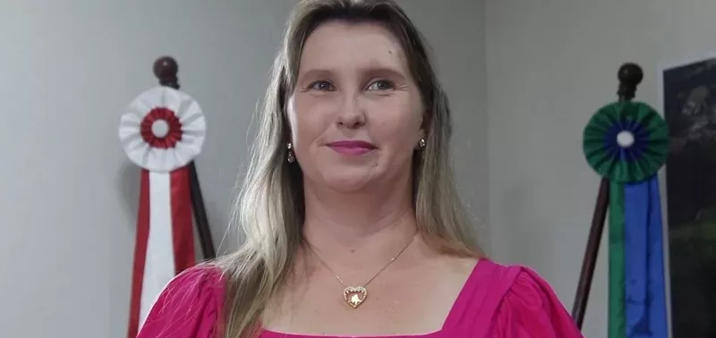 Geovana Gessner, prefeita de Trombudo, retornou à UTI. – Foto: Reprodução