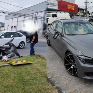 VÍDEO: Fechada termina em briga de trânsito em Blumenau; ASSISTA