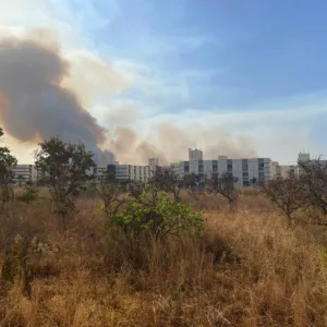 Operações de combate ao incêndio no Parque Nacional de Brasília continuam nesta segunda