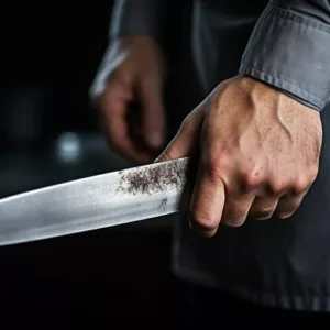 Homem é golpeado com facão na cabeça e na perna em SC - Imagem Ilustrativa. Foto: Divulgação 
