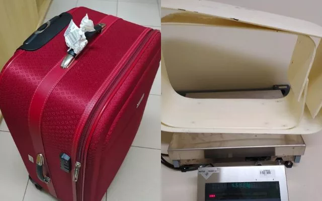 Passageira é presa por tráfico de drogas em aeroporto de SC | Foto: Polícia Federal