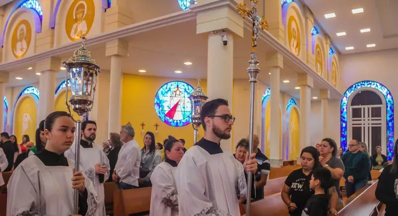 Solenidade de Ação de Graças pela Elevação à Basílica, em Içara. – Foto: Basílica Santuário/ SCMJ 