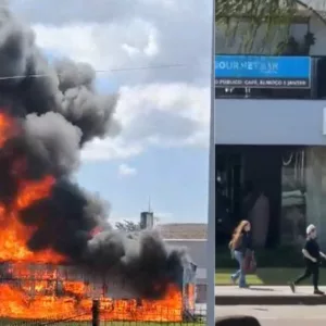 Shopping e hotel em SC são evacuados após grande incêndio atingir em fábrica | Imagem: Reprodução/Redes sociais