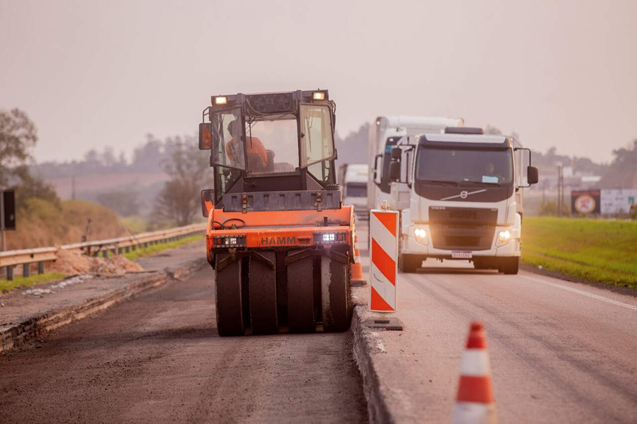 BR-101 terá interdições para obras. Foto: CCR ViaCosteira/Divulgação