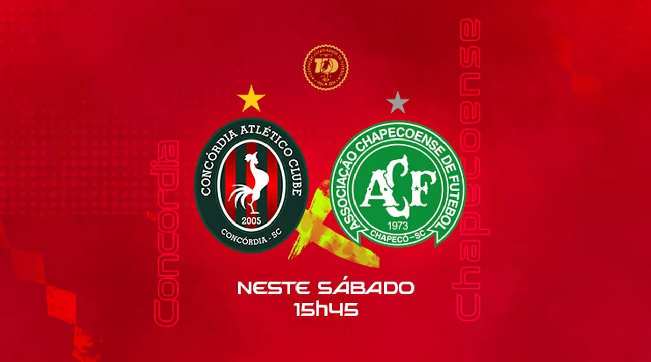 Concórdia e Chapecoense se enfrentam no tradicional Clássico da Linguiça pela Copa SC Meridianbet 2024 | Foto: SCC SBT