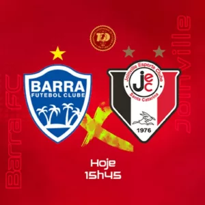 Barra FC e Joinville se enfrentam neste sábado pela Copa SC Meridianbet 2024; veja como assistir