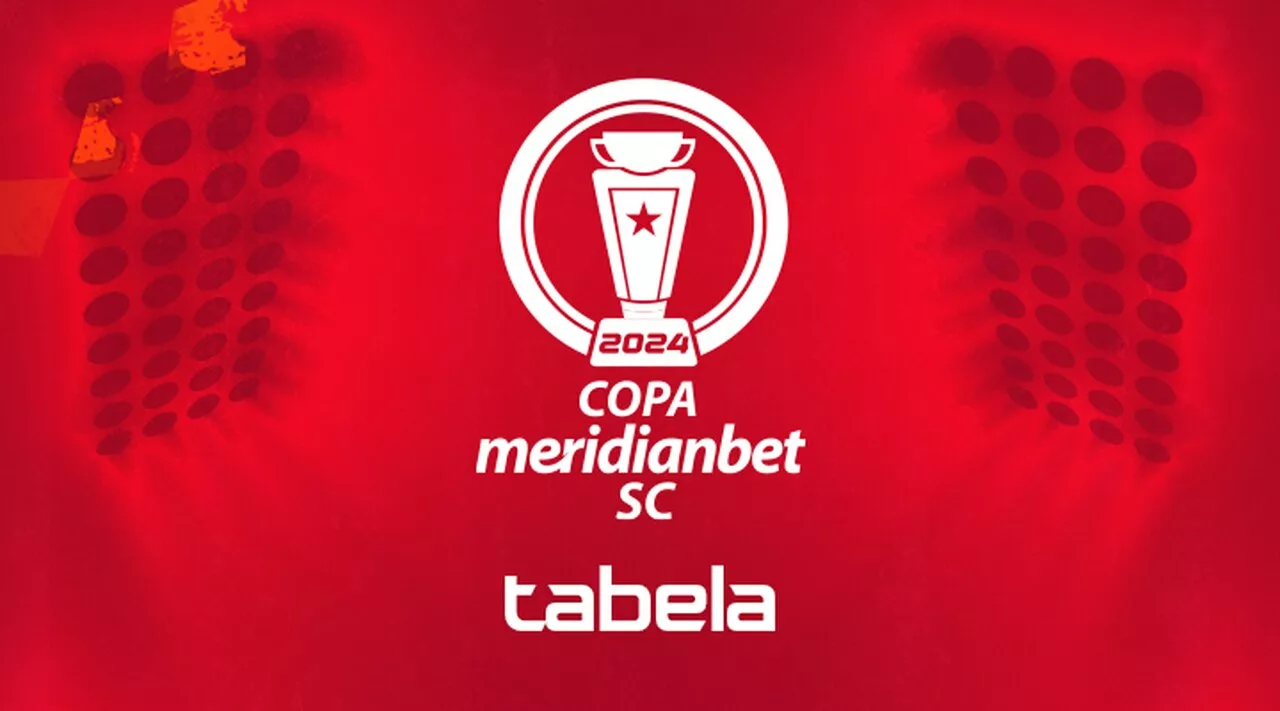 Confira a tabela de classificação da Copa SC de Futebol Meridianbet 2024 | Reprodução: SCC SBT