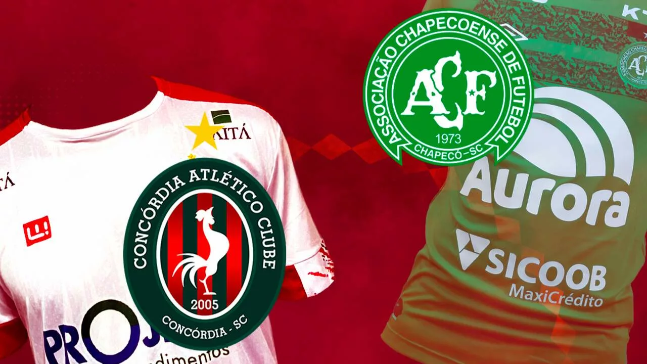 Quer ganhar camisas do Concórdia e Chapecoense? Participe da nossa ação! | Foto: SCC SBT