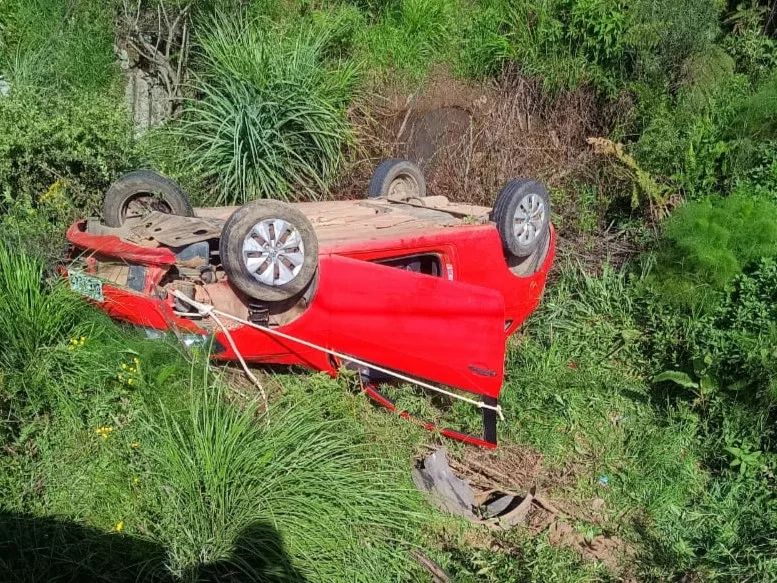 O acidente aconteceu na manhã desta quinta-feira (31). | Foto: CBMSC