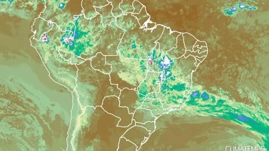 O que esperar do ciclone que passa perto de SC | Imagem: Reprodução/Climatempo