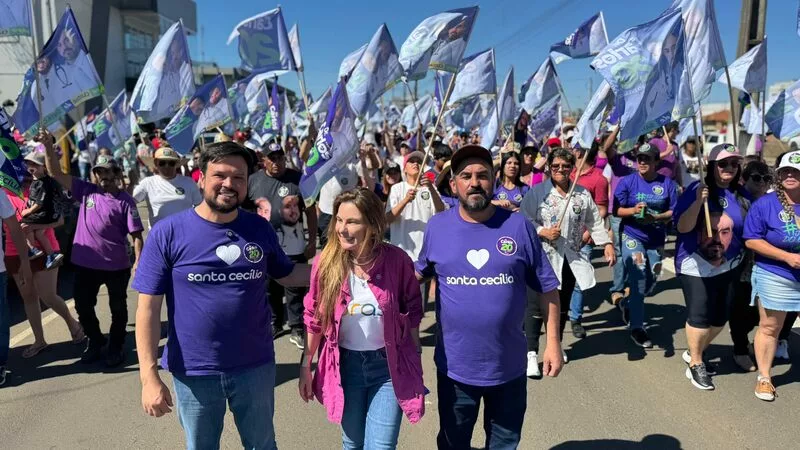 A deputada Paulinha (PODEMOS), durante a campanha. – Foto: Divulgação  