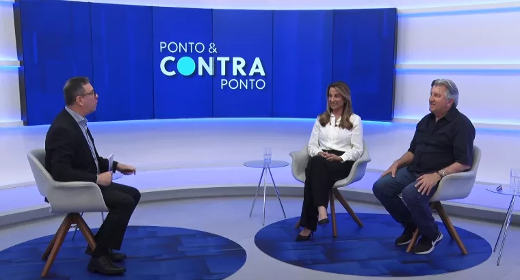 Ponto & Contraponto recebe Juliana e Leonel Pavan | Foto: SCC SBT 