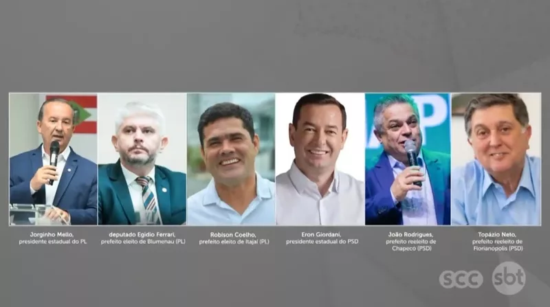 PL e PSD em Santa Catarina protagonizaram  grandes avanços. Reprodução/SCC SBT