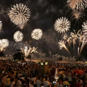 Réveillon em Florianópolis. Foto: Divulgação/PMF
