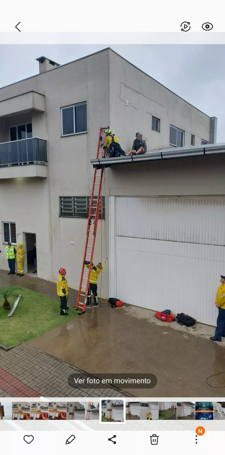 Imagem: Corpo de bombeiros