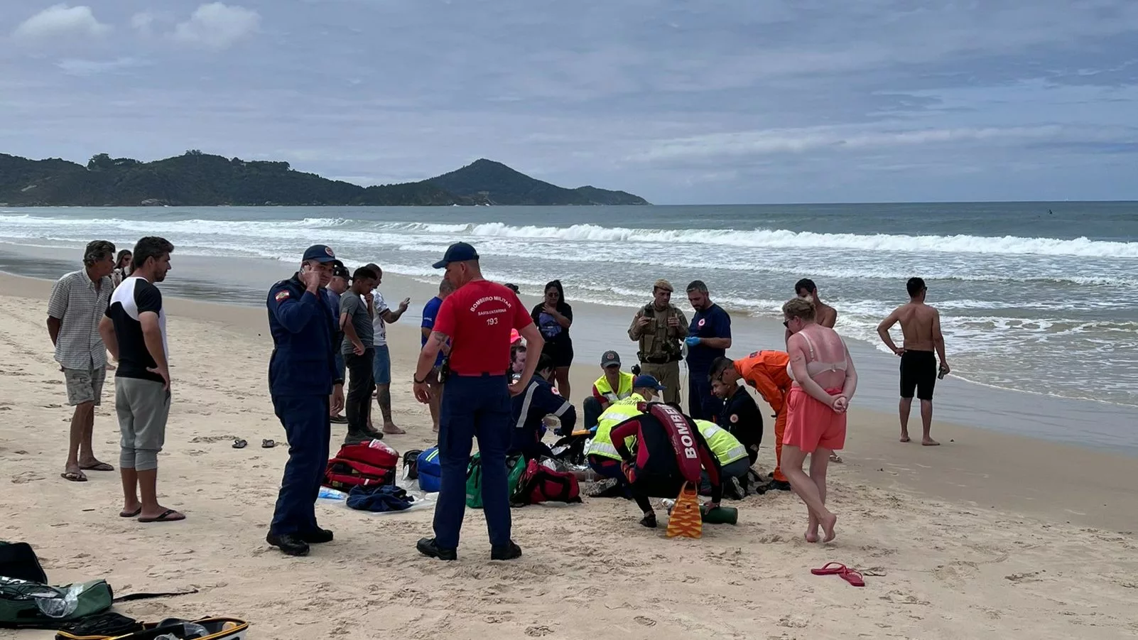 Pai morre e filho de 10 anos desaparece após afogamento em SC | Foto: CBMSC