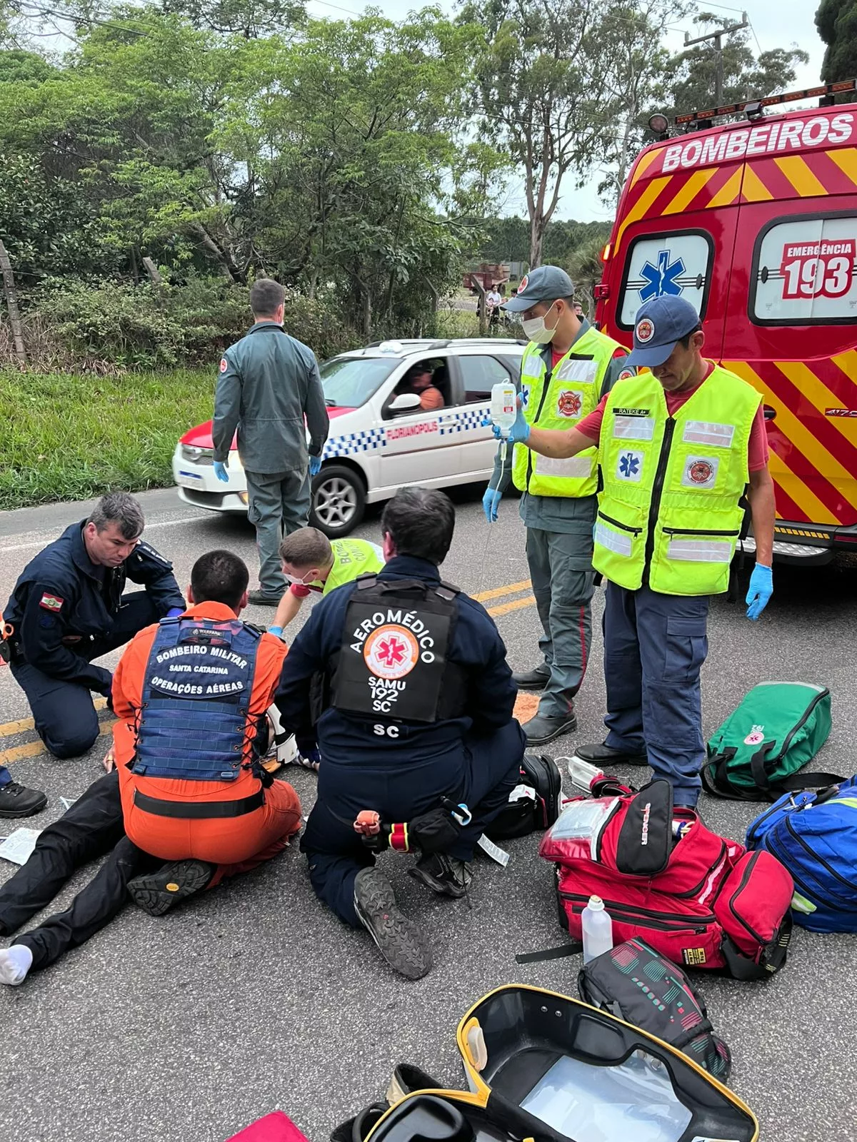 Imagem: Corpo de bombeiros