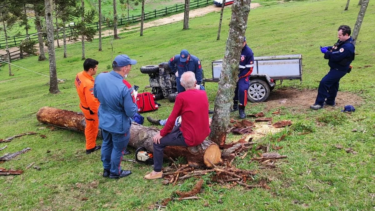 Homem morre após acidente com quadriciculo em SC | Foto: CBMSC