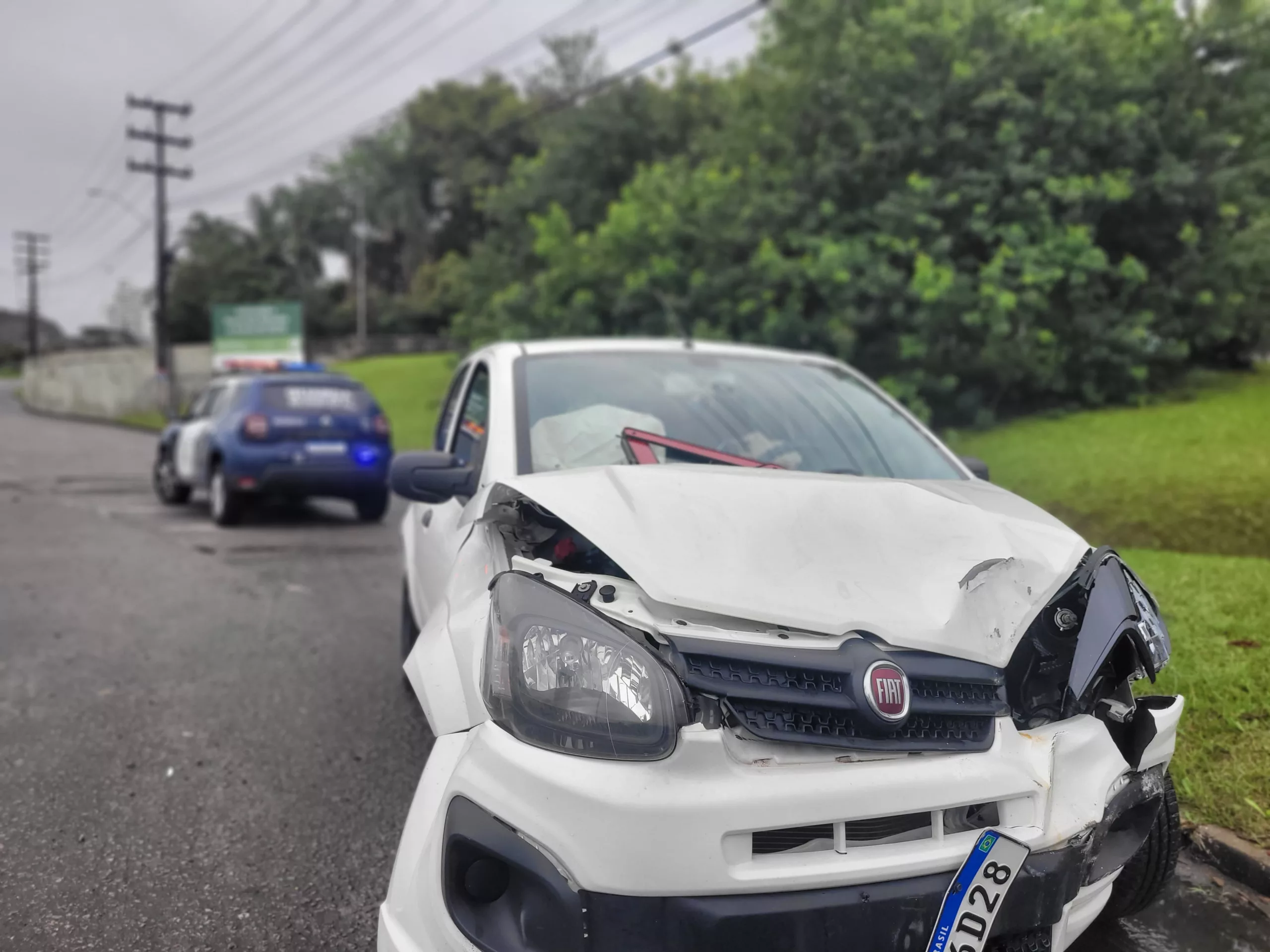 Chuva deixou trânsito caótico em Florianópolis. – Foto: GMF/Reprodução