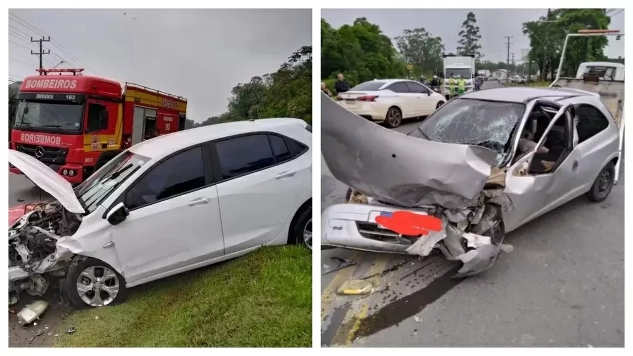 Amor bandido? Casal sofre acidente ao fugir de motel sem pagar em SC | Imagem: CBMSC