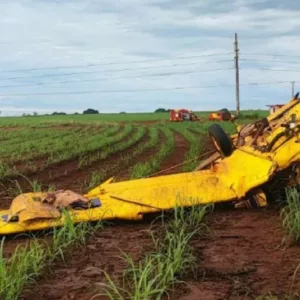 Avião de pequeno porte cai e mata piloto em Goiás