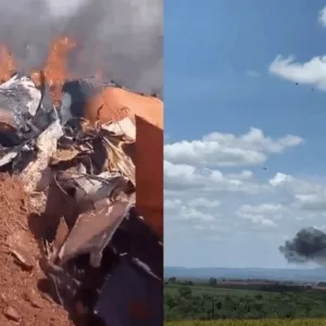 Aviões da FAB colidem no ar durante treinamento | Imagem: Reprodução/Redes sociais